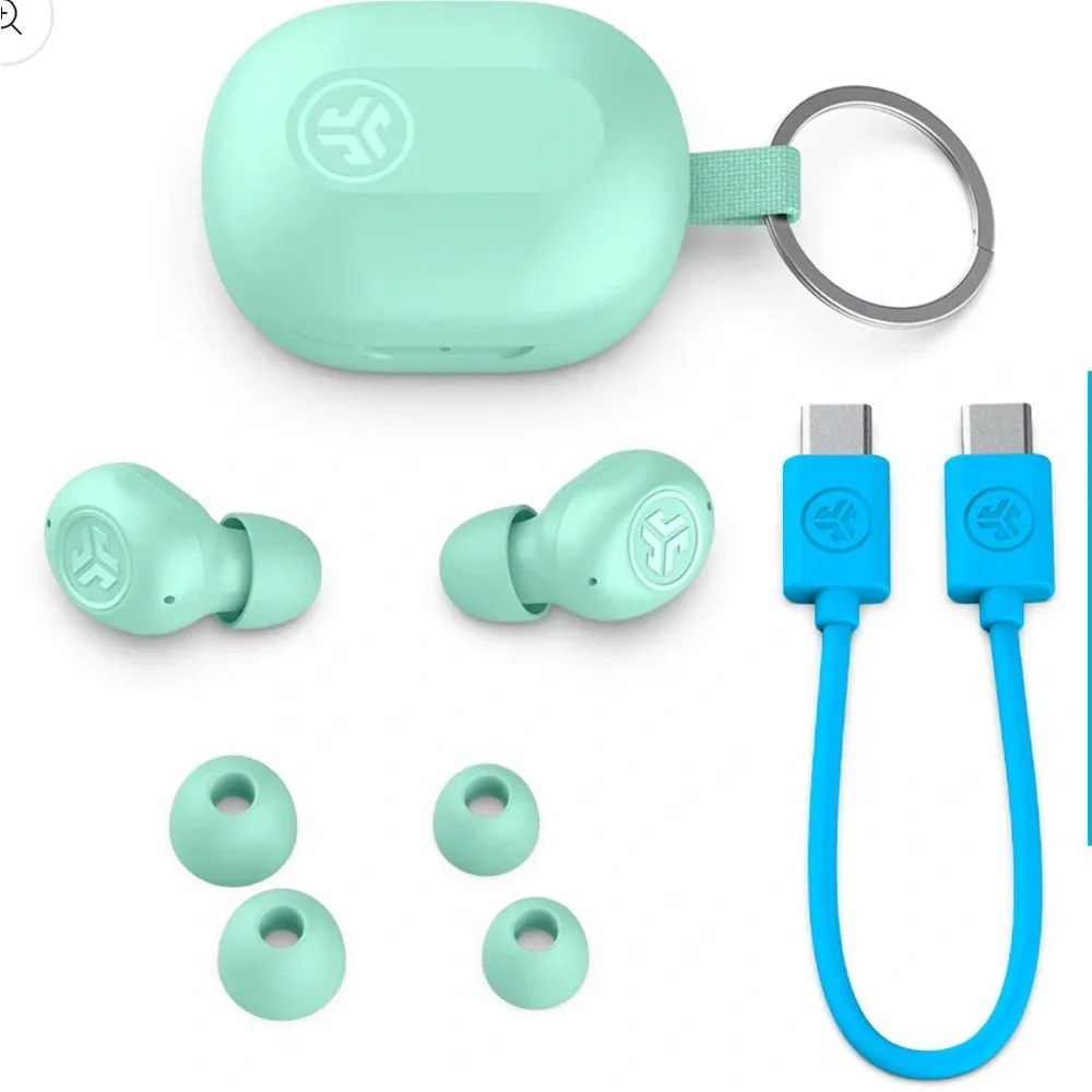 JLab Wireless Earbuds in Teal Mint